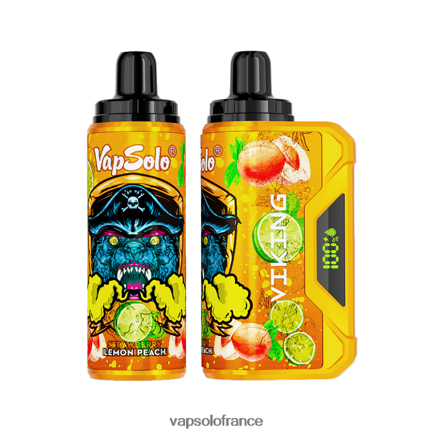 VapSolo VIKING vape jetable | Puff Vapsolo N8Z80441 pêche au citron