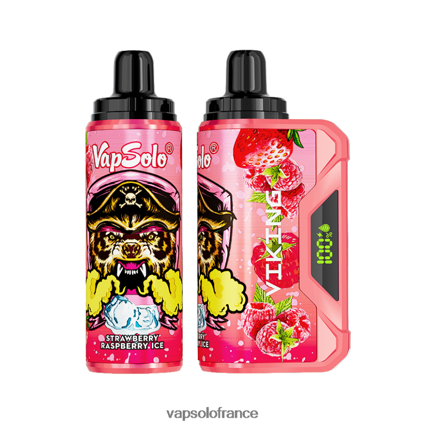 VapSolo VIKING vape jetable | Puff Vapsolo N8Z80445 glace fraise framboise